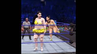 Barbie Girl Slammed Wonder Woman | WWE Woman's Title Match Part 1