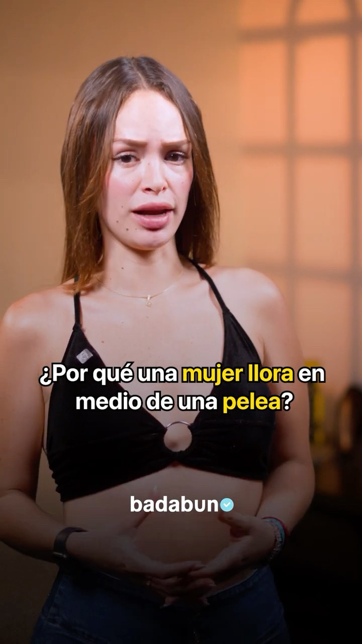 ¿Por qué una mujer llora en medio de una pelea? @valentinapaz