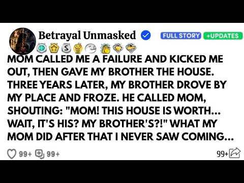 My Mother Called Me a Failure and Gave My Inheritance to My Brother. Years Later, He Froze When He