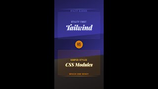 Tailwind vs CSS Modules: Which One Wins? #Shorts