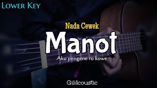 Manot - Gildcoustic ( Karaoke Akustik ) Nada Wanita
