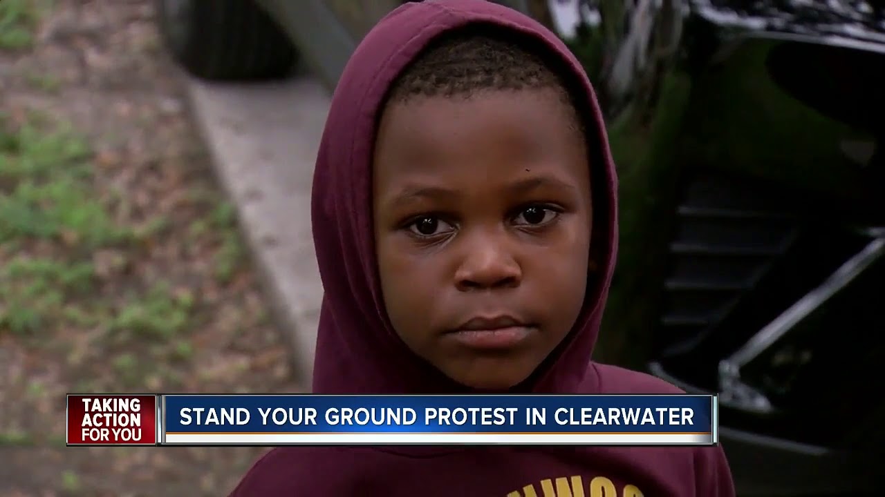 Stand your ground protest in Clearwater YouTube