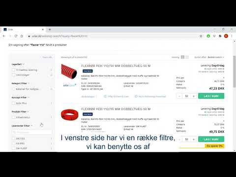 Solar Webshop: Intelligent søgning