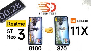 Realme GT Neo 3 vs Mi 11X Speedtest Comparison Shocking Results Dimensity 8100 vs Snapdragon 870