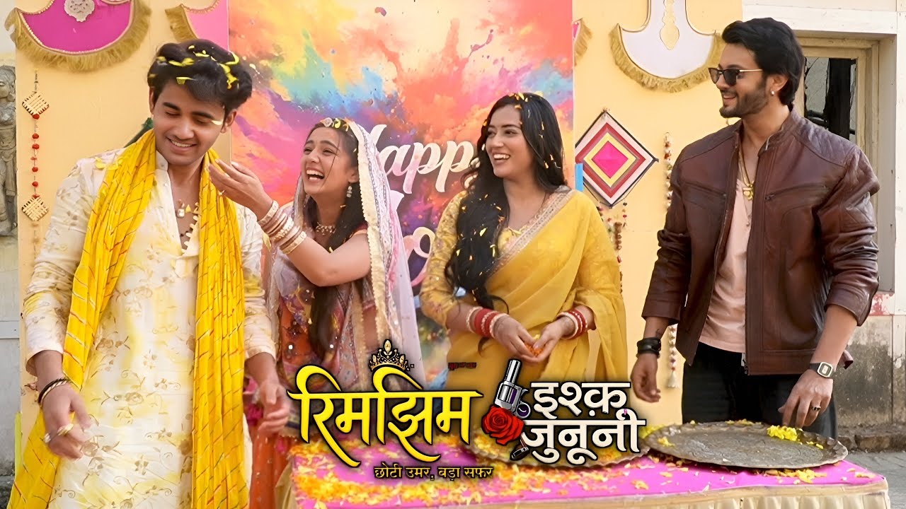 Rim Jhim and Ishq junooni star cast playing holi #todaysepisode 