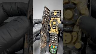 See Whats Hiding Inside A Tv Remote  satisfying cleaning