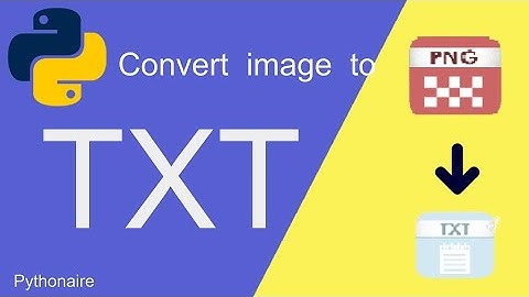 Convert Image into Text file using Python