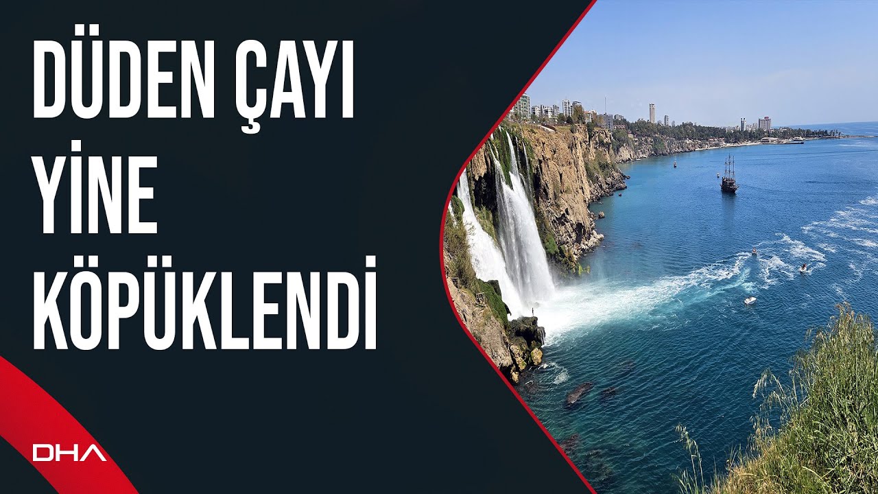 Düden Çayı yine köpüklendi