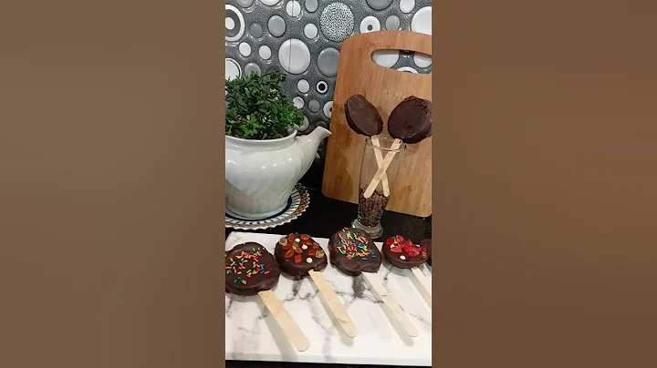 Chocolate and toffee apple slices || #tranding #youtubeshorts