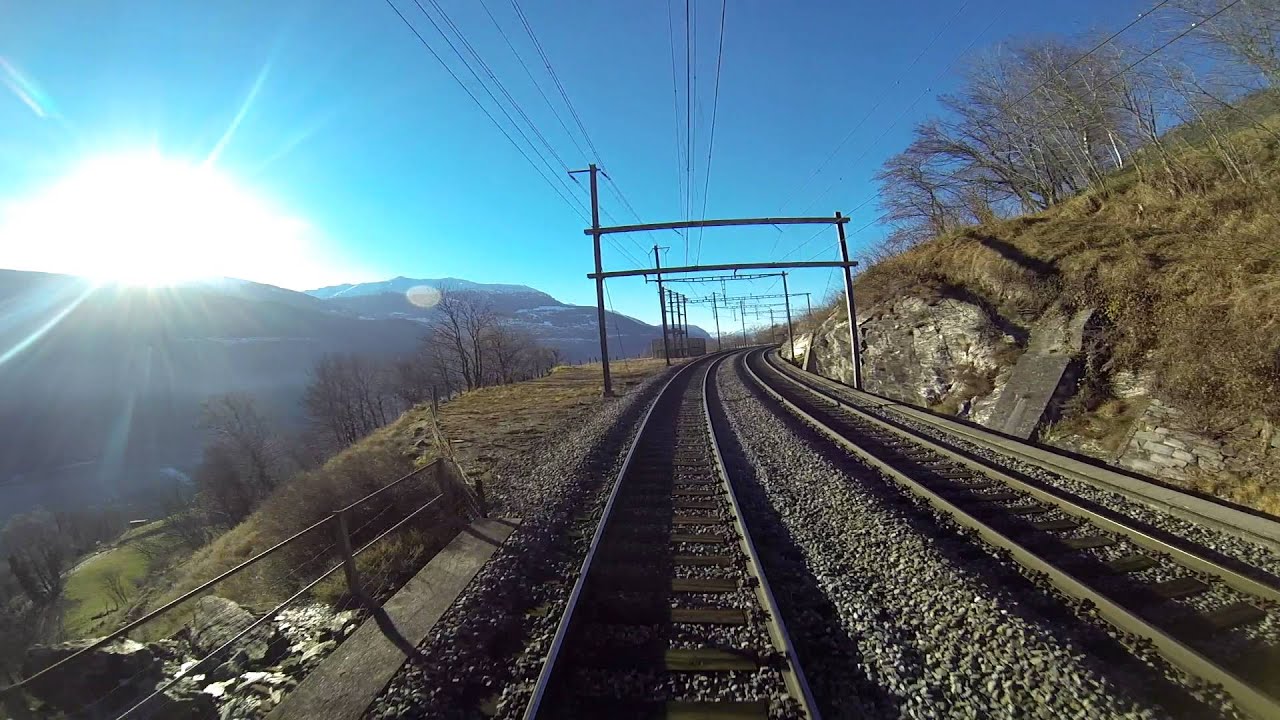 Lötschberg - Führerstandsmitfahrt Brig - Kandersteg