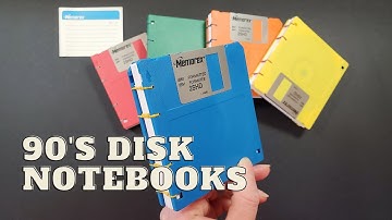 Turning 90s Disks / Diskettes into New Notebooks // A closer look at my Floppy Disk Books
