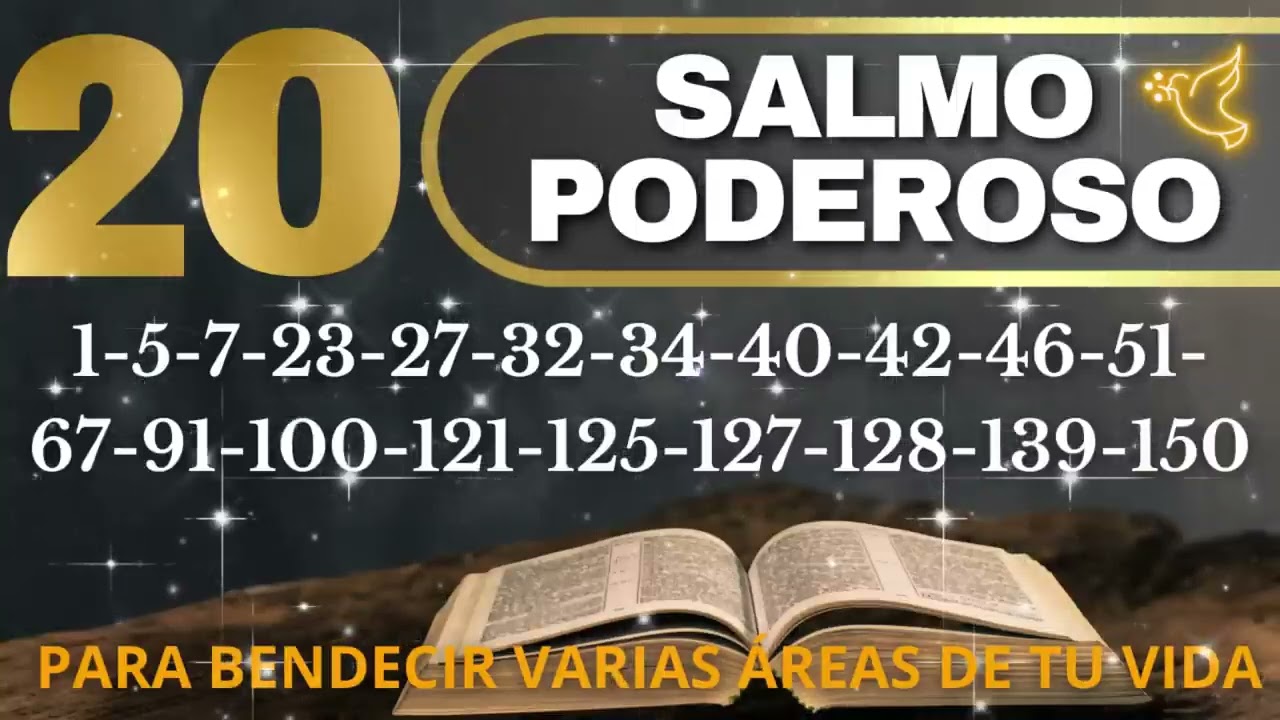 Los 20 Salmos más Poderosos para bendecir várias áreas da sua vida. #palabradedios