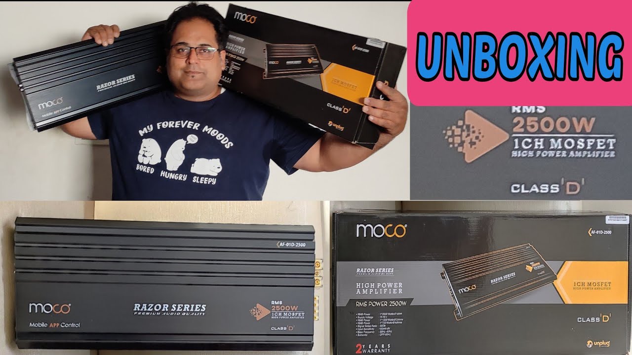 UNBOXING 2500 RMS mo o amplifier// moco 2500.1 monster SPL mono