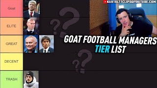 Kurt does a Best Football Managers Tier List..