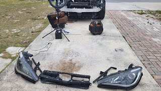 2017 Chrysler Pacifica Limted Radiator Change Out. Headlights and top cover