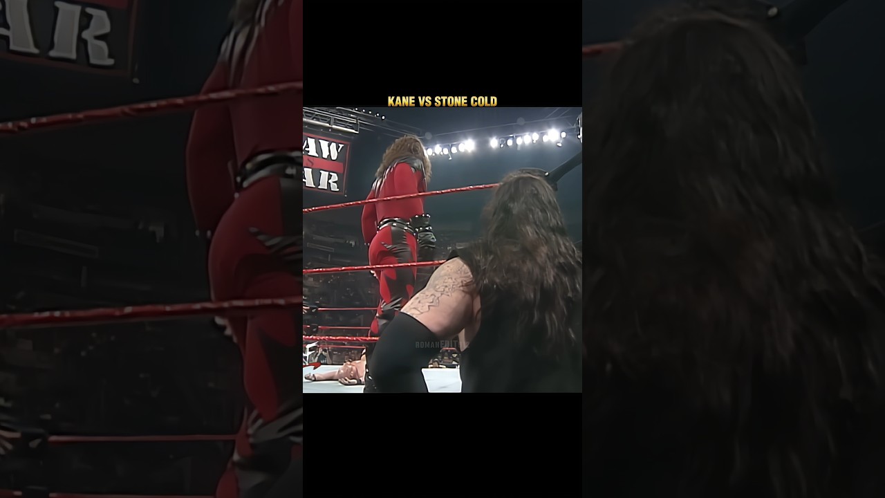 Kane vs Stone Cold 🔥☠️ WWE Title Match Raw 1998🥶 The Undertaker Enters The Match🥵Edit‼️