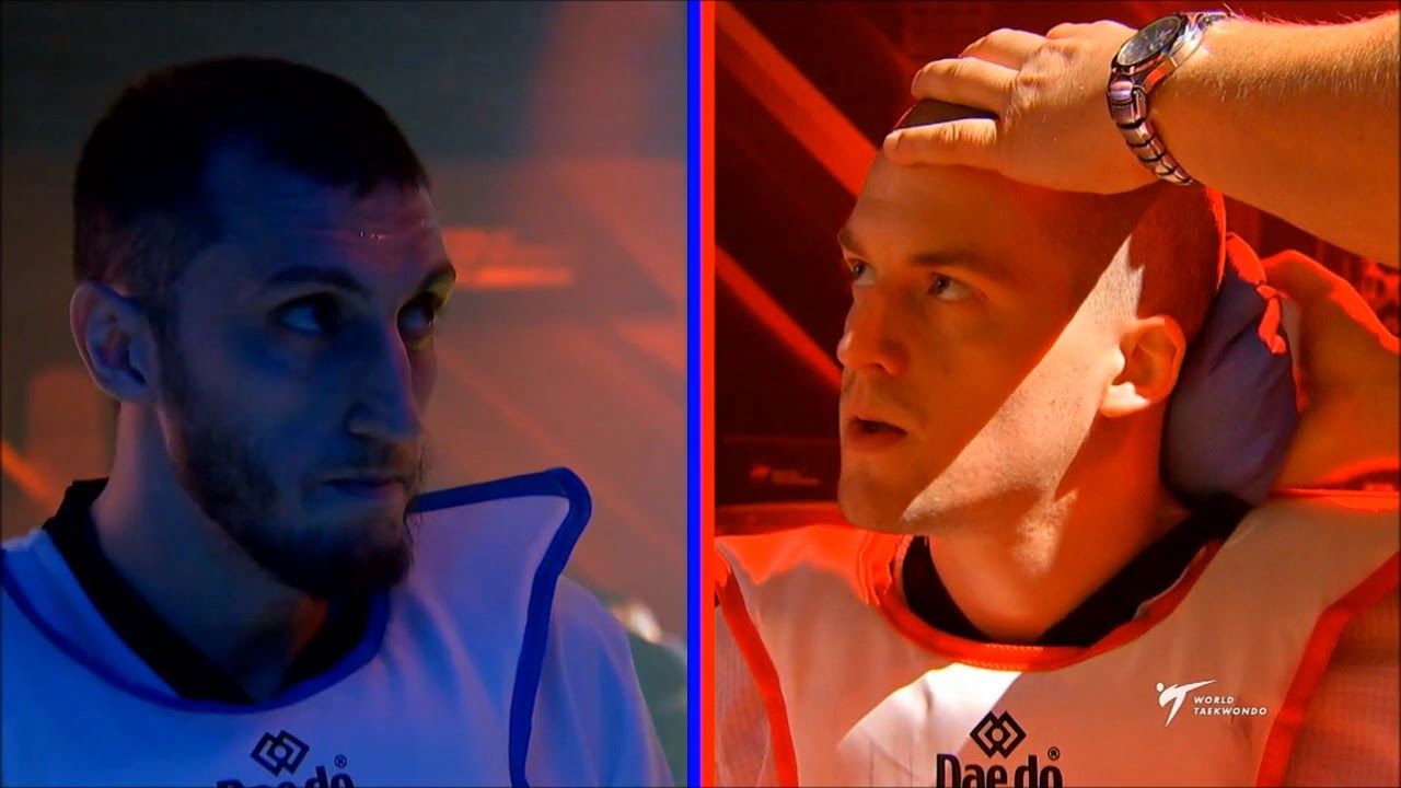 Moscow 2019 World taekwondo GP Final. Bronze Final M+80 ISAEV-TRAJKOVIC