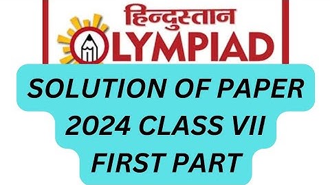 Hindustan Olympiad paper solution 2024 class 7 #howto #hindustanolympiad #prepration #2024 #solution