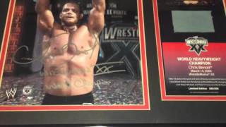 WWE Wrestlemia 20 XX - Chris Benoit - Signed Plaque - ULTRA RARE 250/250 - LAST ONE!