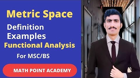 Metric Space || Definition || Examples || Functional Analysis || Lecture #2 By MATH POINT ACADEMY