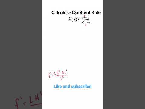 Calculus - Quotient