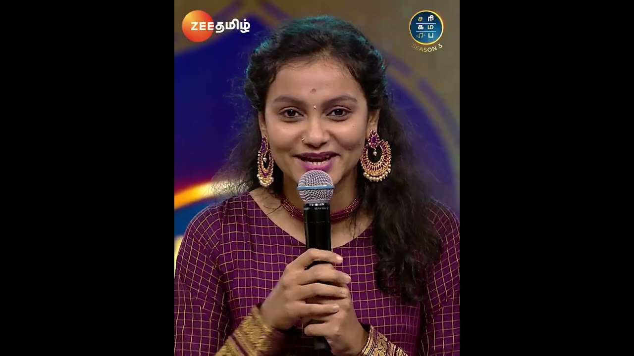 SaReGaMaPa   Season 3   SATURDAY  SUNDAY 8 PM   AKSHAYA SHIVKUMAR   Zee Tamil