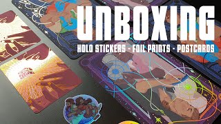Kickstarter Unboxing - Prints, Stickers & Postcards