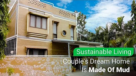 How Couples Built their Dream Eco Friendly House Made of Mud | Sustainable living !