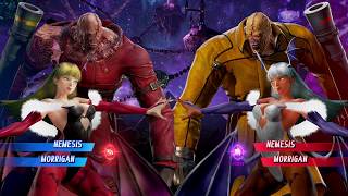 Nemesis and Morrigan vs Nemesis and Morrigan - MARVEL VS. CAPCOM: INFINITE