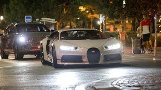 Bugatti Chiron Driving Sounds and Fast Accelerations !
