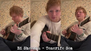 Ed Sheeran - Tenerife Sea 💚 Acoustic 2024