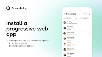 Install a progressive web app | Spacebring platform for shared & coworking spaces