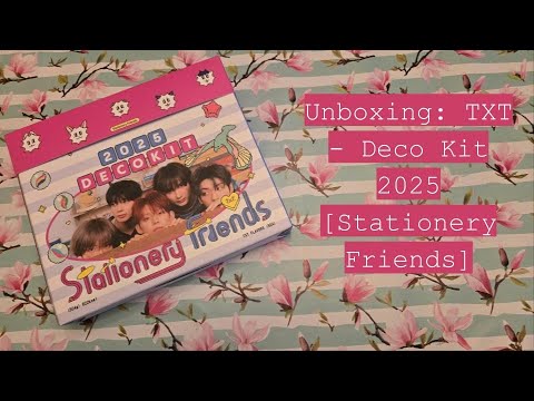 Unboxing: TXT - Deco Kit [Stationery Friends] - YouTube