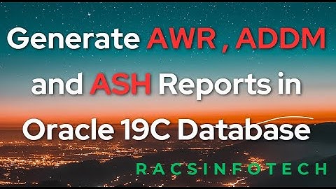 Hoe u AWR-, ADDM- en ASH-rapporten genereert in Oracle Database