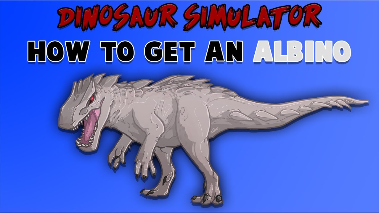 Roblox Dinosaur Simulator How To Get An Albino Terror Youtube
