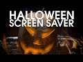 Best screen saver for Halloween with cracking fireplace sound on relaxing music background