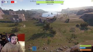 Compound bow headshot stops raid! #shorts #rust