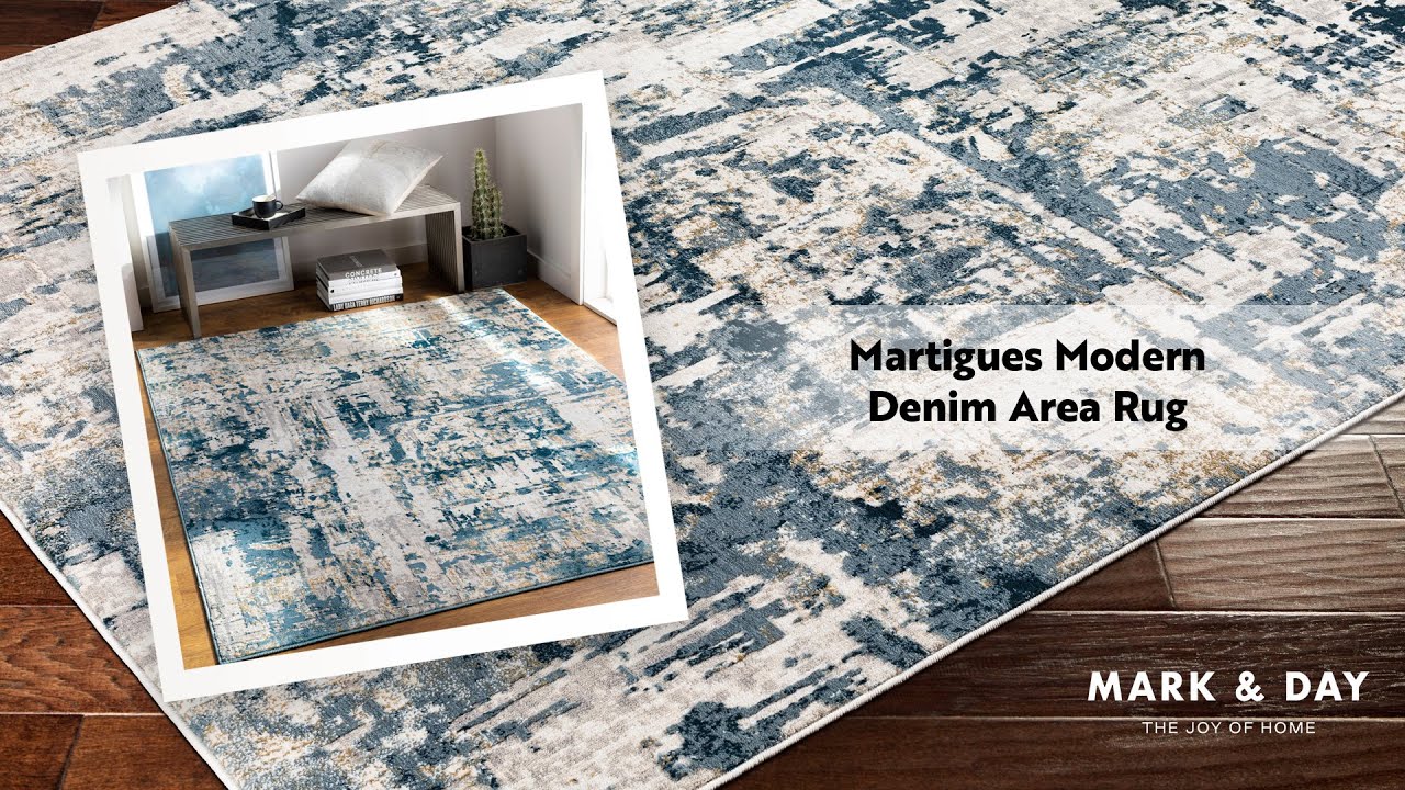 Martigues Modern Denim Area Rug