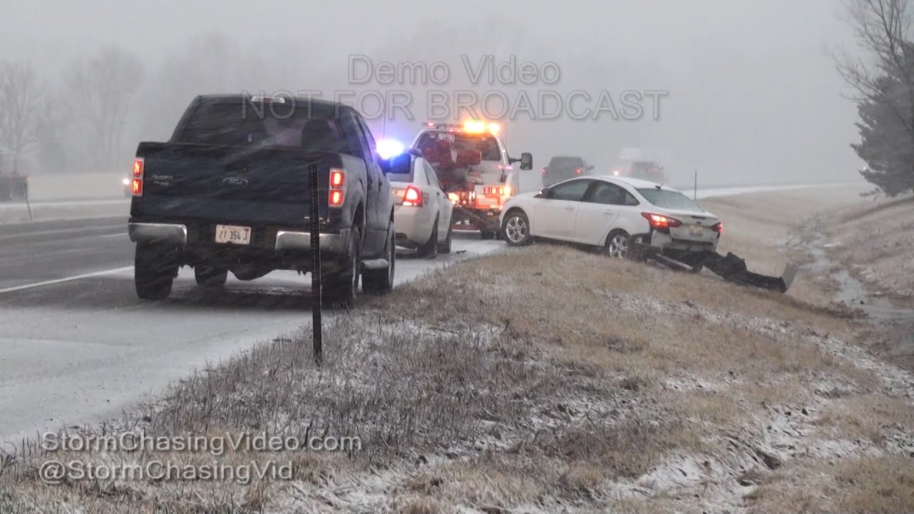 I-64 Clustered With Snowy Accidents - 2/24/2016