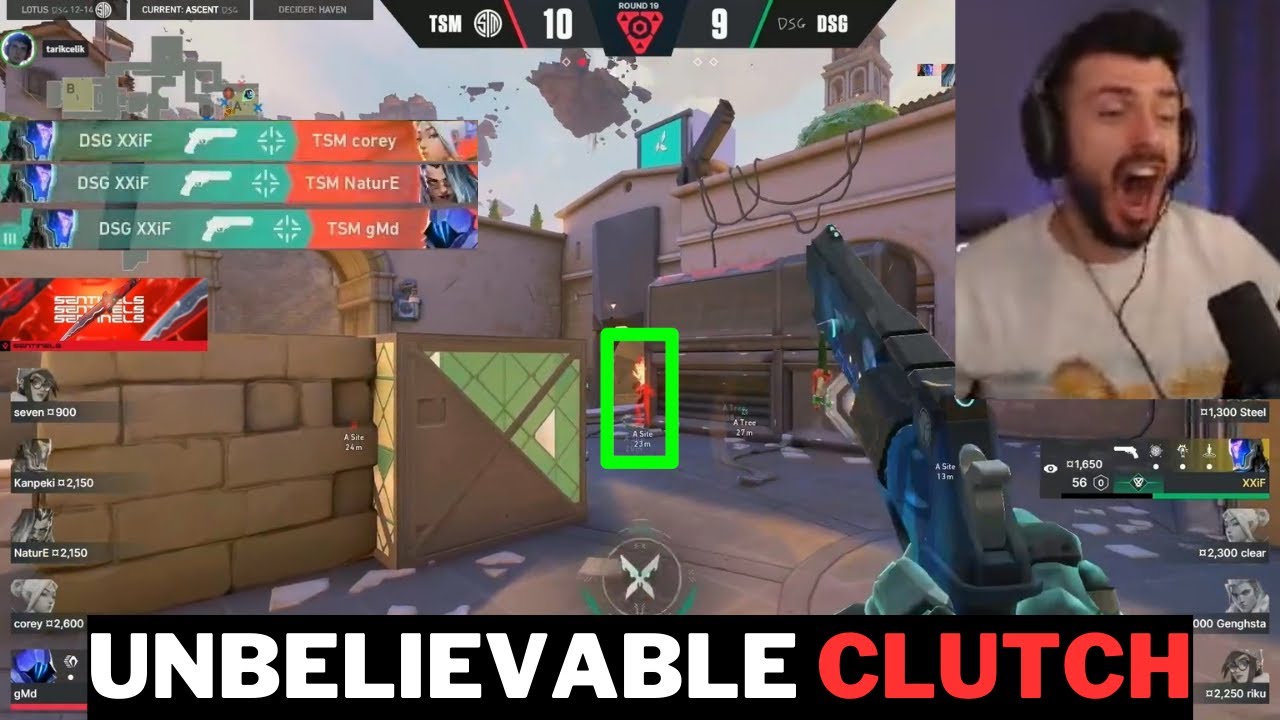 Tarik in DISBELIEF after an UNREAL 1v3 with a Sheriff | TSM vs DSG