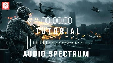 Tutorial membuat audio spectrum dan time spot di android | Tutorial Kine master