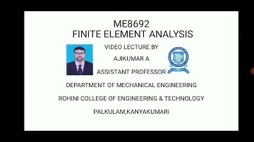 ME8692-FEA-UNIT 1-PART 1