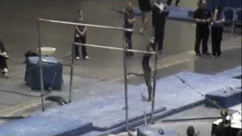Aja competes her original skill at JO Nationals