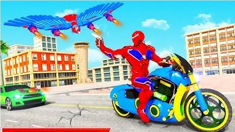 Flying Spy Pigeon Robot Part-2 | Rescue City Transform Bike Robot Android GamePlay | By Game Crazy