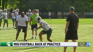 MSU football back at practice