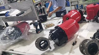 spring return electric actuated butterfly fail safe FO test video