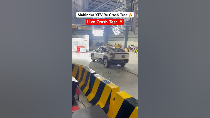 Mahindra XEV 9e Live Crash test 🔥