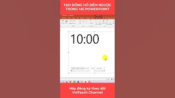 Cách tạo đồng hồ đếm ngược trong PowerPoint #shorts