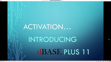 dBASE PLUS 11 Activation
