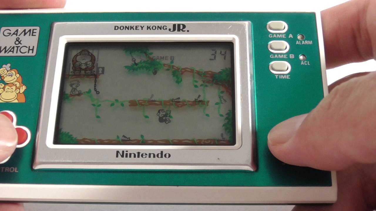 14884 Nintendo Game & Watch New Wide Donkey Kong Jr. DJ-101 - YouTube